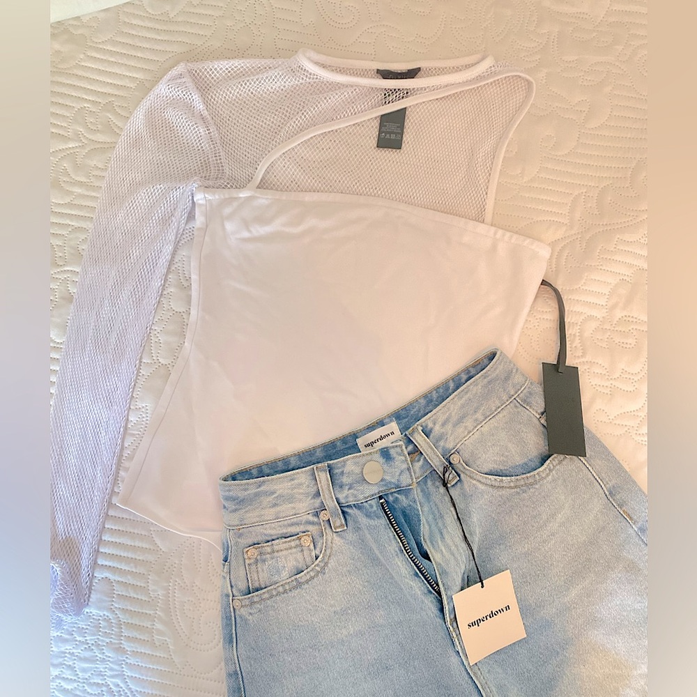 H:ours Jeffery Bodysuit in White | Revolve